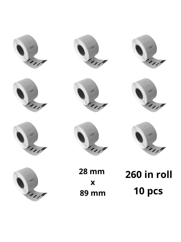 Dymo 99010 S0722370 etiketės ritinys Dore analoginė komplektas 10 vienetų removable Dymo 99010 S0722370 etiketės ritinys Dore analoginė komplektas 10 vienetų removable