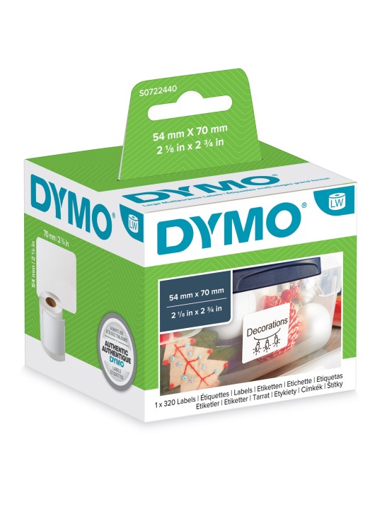 DYMO этикетки 54 x 70 мм (99015 S0722440)