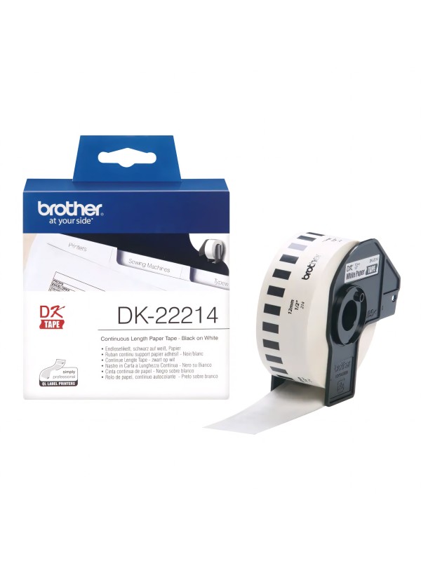 Brother DK-22214 DK22214 12mm x 30480mm lämpöpaperitarrat
