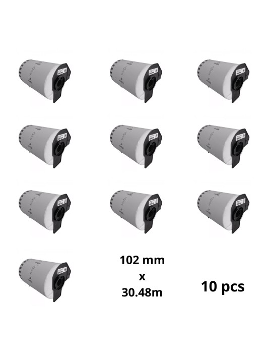 Brother DK-22243 DK22243 102mm x 30480mm Thermal Paper Labels Dore manufacturer, 10 pcs