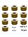 Dymo 99010 S0722370 Gold label roll Dore compatible set 10 pcs