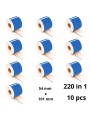 Dymo 99014 S0722430 Blue label roll Dore compatible set 10 pcs