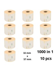 Dymo 11354 S0722540 label roll Dore compatible set 10 pcs