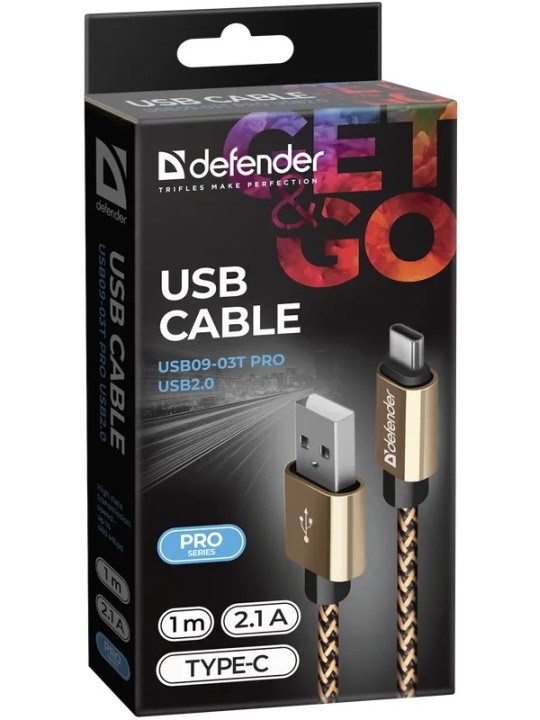 Defender USB09-03T PRO USB2.0 Golden