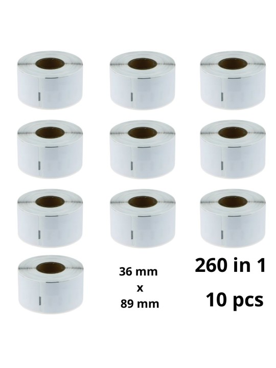 Dymo 99012 S0722400 label roll Dore compatible set 10  pcs