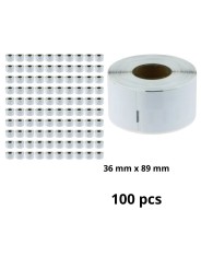 Dymo 99012 S0722400 etiketi rull Dore analoog komplekt 100 tükki