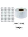 Dymo 99012 S0722400 etiketi rull Dore analoog komplekt 100 tükki