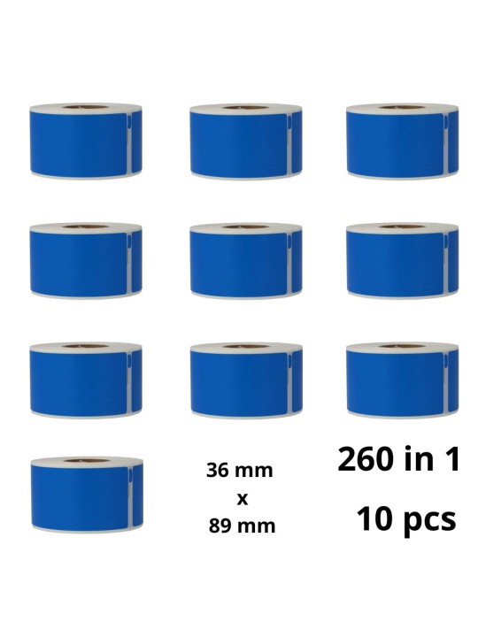 Dymo 99012 Blue S0722400 label roll Dore compatible set 10  pcs