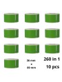 Dymo 99012 Green S0722400 label roll Dore compatible set 10  pcs