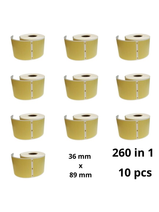 Dymo 99012 Gold S0722400 etiketi rull Dore analoog komplekt 10 tükki