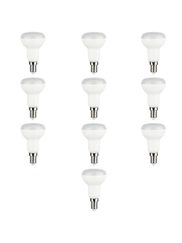 Bulb E14 R50 7W WW 3000K, 10pcs
