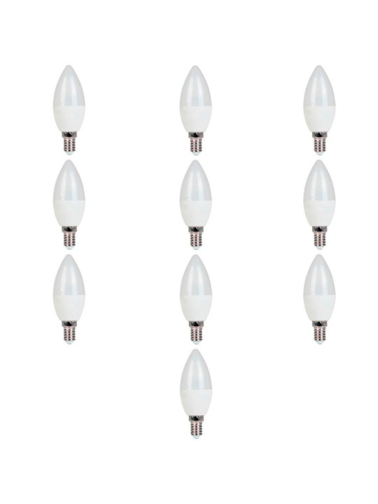 LED bulb E14 C37 7W DW 4000K, 10 psc