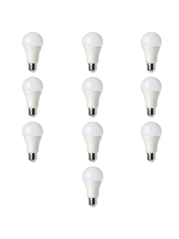 LED bulb E27 A65 15W DW 4000K, 10 psc