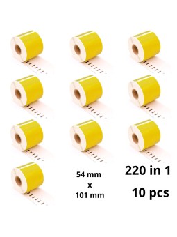 Dymo 99014 S0722430 Yellow etikettirulla Dore analoginen sarja 10 kpl