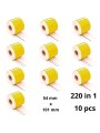 Dymo 99014 S0722430 Yellow label roll Dore compatible set 10 pcs