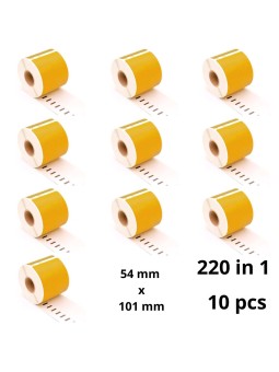 Dymo 99014 S0722430 Gold label roll Dore compatible set 10 pcs