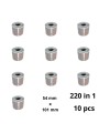 Dymo 99014 S0722430 Silver label roll Dore compatible set 10 pcs