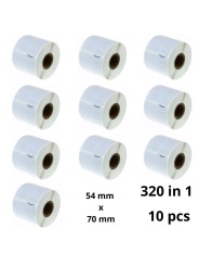 Dymo 99015 S0722440 etiketi rull Dore analoog komplekt 10 tükki