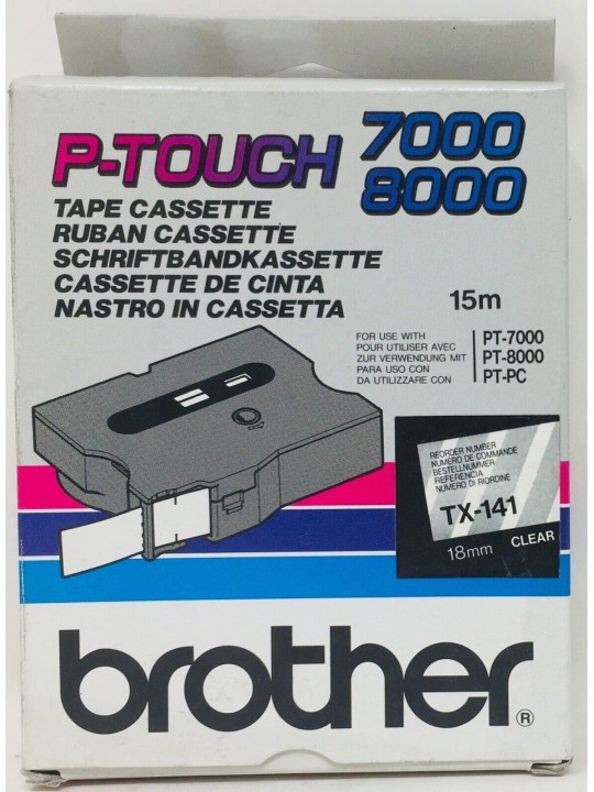 Brother TX-141 TX141 uzlīmju lentes kasete