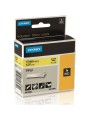 DYMO Rhino Permanent Vinyl Tape 12 mm x 5.5m    black on yellow (18432)