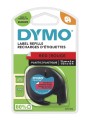 DYMO LetraTag PlastikLint 12mm x 4m   must punasel (S0721580)