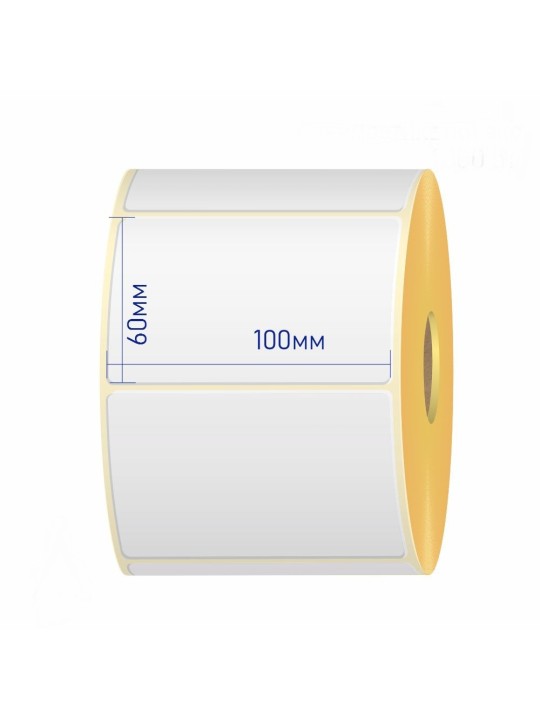 Thermal  Labels 100mm x 60mm, 25 mm, 1250 pcs roll
