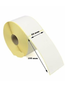 Термоэтикетки 50мм x 100мм, сердцевина 40 мм,  рулон 500 шт