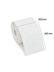 Термоэтикетки 3010837-T 102mm x 202mm, сердцевина 76 mm, рулон 900 шт