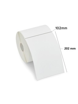 Термоэтикетки 102мм x 202мм, сердцевина 76 мм,  рулон 900 шт