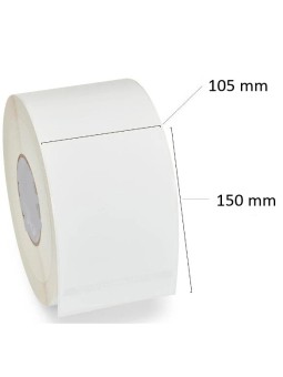 Термоэтикетки 105мм x 150мм, сердцевина 76 мм, рулон 1000 шт