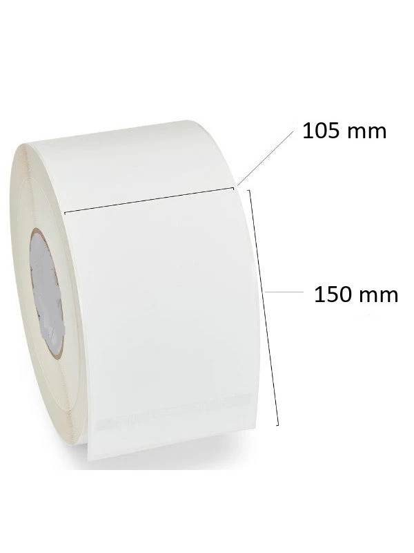 Thermal Labels 105mm x 150mm, 76 mm core, 1000 pcs roll, removable Thermal Labels 105mm x 150mm, 76 mm core, 1000 pcs roll, removable