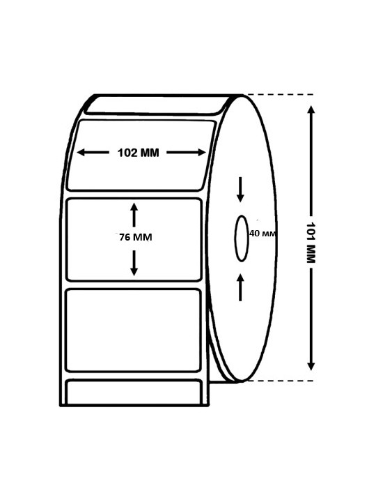 EPSON C33S045540 High Gloss Label Roll 102mm x 76mm - 415 Labels Dore Manufacturer