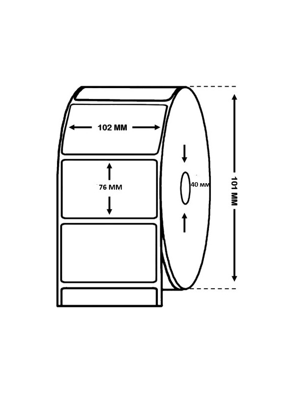 EPSON C33S045540 High Gloss Label Roll 102mm x 76mm - 415 Labels Dore Manufacturer