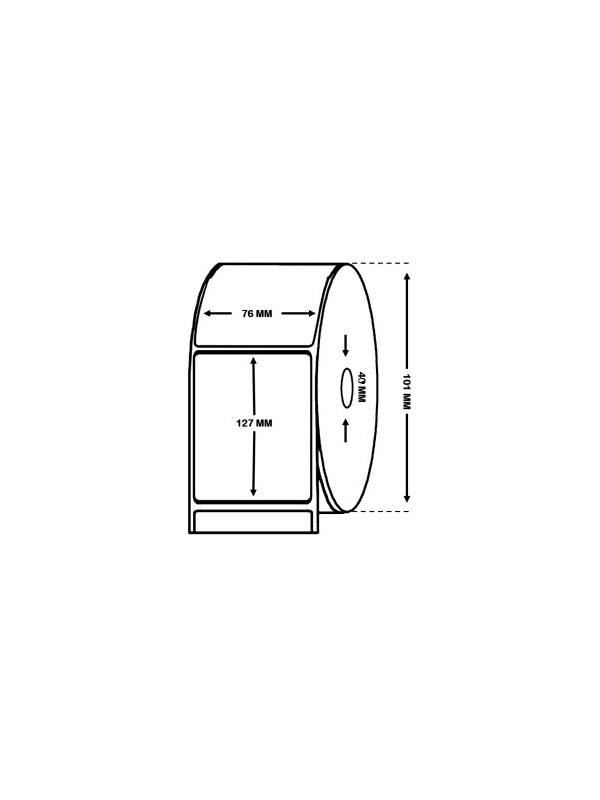 EPSON C33S045543 High Gloss Label Roll 76mm x 127mm - 250 Labels Dore Manufacturer