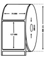 EPSON C33S045543 High Gloss Label Roll 76mm x 127mm - 250 Labels Dore Manufacturer