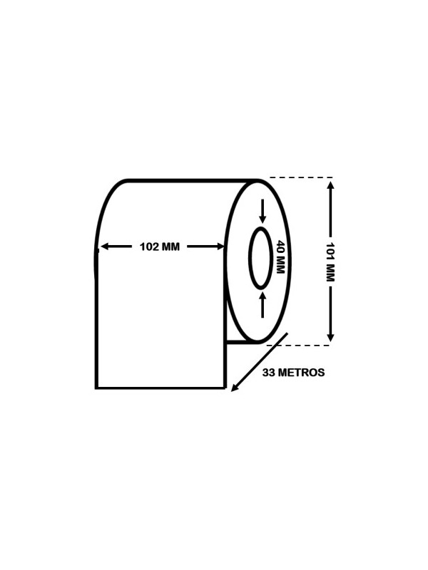 EPSON C33S045538 High Gloss Label Roll 102mm x 33m - continuous label roll Dore Manufacturer