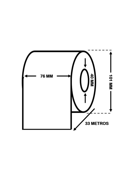 EPSON C33S045537 High Gloss Label Roll 76mm x 33m - continuous label roll Dore Manufacturer