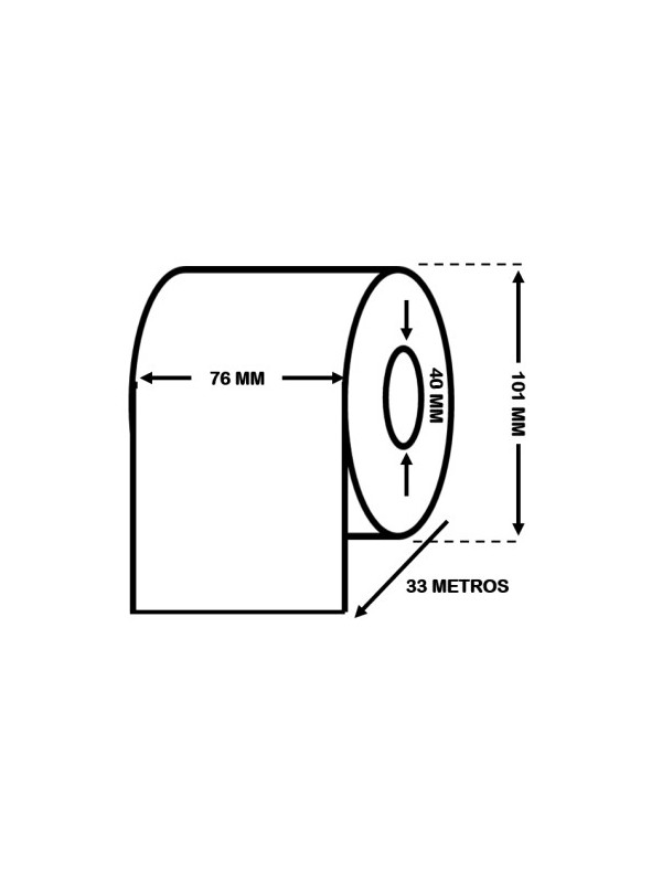 EPSON C33S045537 High Gloss Label Roll 76mm x 33m - continuous label roll Dore Manufacturer