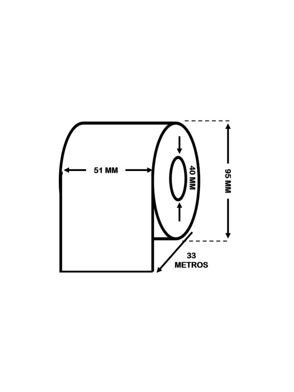 EPSON C33S045536 High Gloss Label Roll 51mm x 33m - continuous label roll Dore Manufacturer