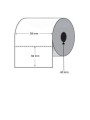White Scale label 58mm x 60mm core 40mm labels in roll 700 Dore Manufacturer set 10 pcs
