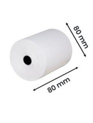 Rulla kassakoneelle 80mm x 80mm x 12mm 75 metriä, sarja 5 kpl