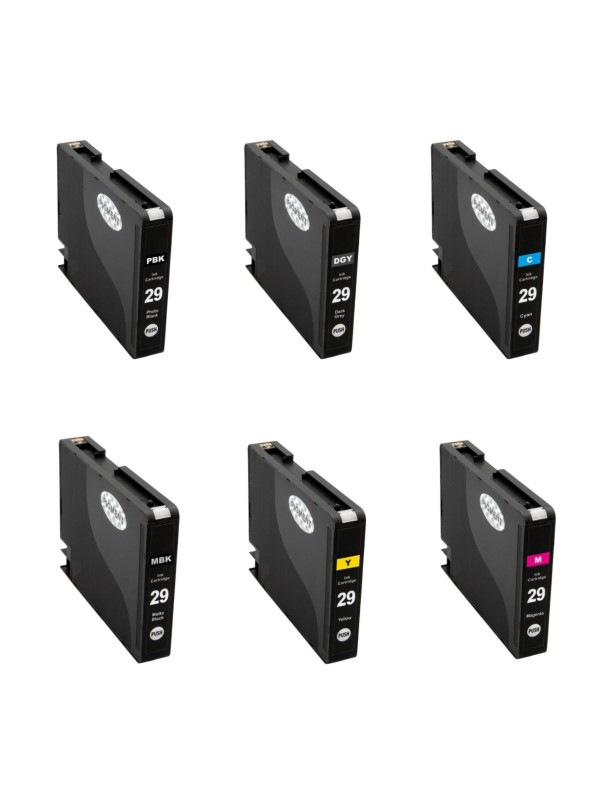 Canon PGI-29 PGI29 ink cartridge Dofe compatible set 6 pcs