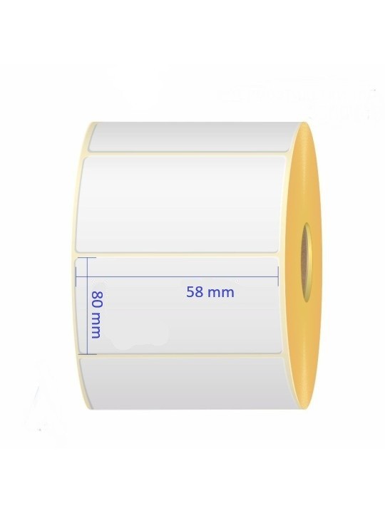 Thermal  Labels 58mm x 80mm, core 40 mm, 2000 pcs roll