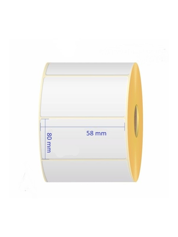 Thermal  Labels 58mm x 80mm, core 40 mm, 2000 pcs roll