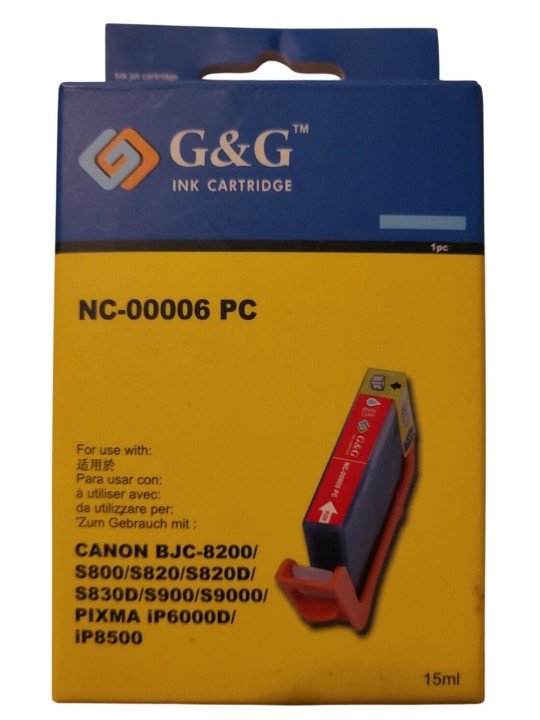 G&G analog ink cartridge Canon NC-00006 C NC-00003eC BCI-6C BCI-3eC