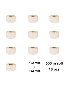 Zebra 800264-605 102mm x 152mm Thermal Paper Labels 25 mm Core Dore Manufacturer, 10 psc