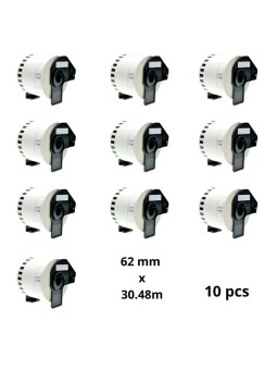 Brother DK-22205 DK22205 62mm x 30480mm termopaberist etiketid, tootja Dore, 10 tk