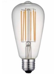 Incandescent bulb E27 ST64 8W WW 3000K