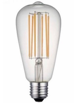 Incandescent bulb E27 ST64 8W WW 3000K
