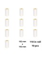 Zebra 3005281-T 102mm x 152mm Thermal Paper Labels 19 mm Core Dore Manufacturer, 10 pcs